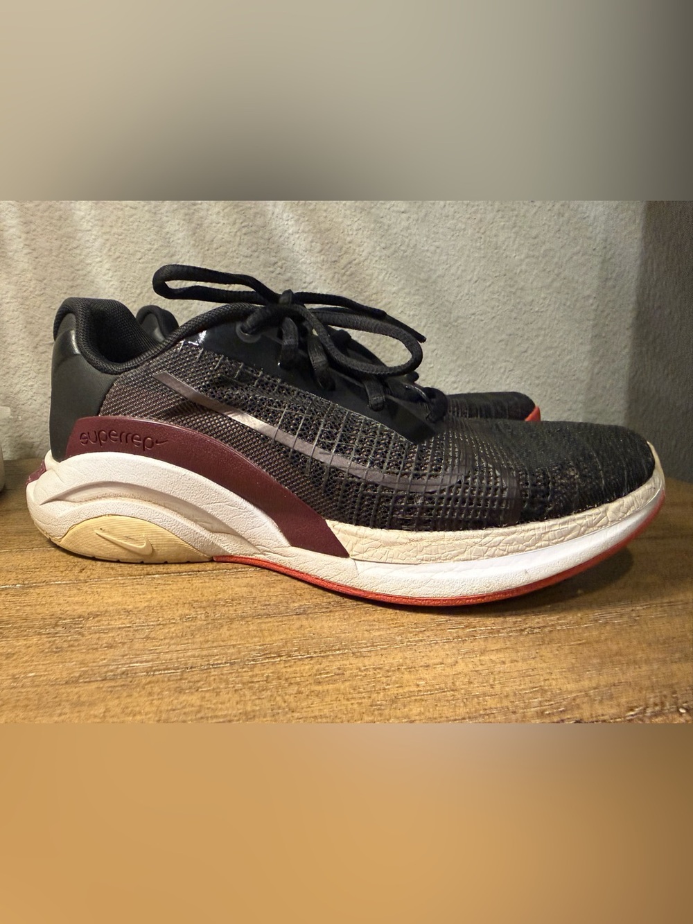 Nike Women’s Black, Maroon and White Athletic Running Shoes